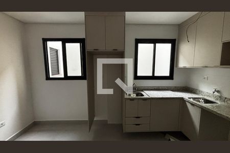 Sala - Cozinha de apartamento à venda com 2 quartos, 50m² em Campestre, Santo André