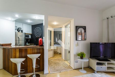 Sala de apartamento à venda com 1 quarto, 42m² em Vila Nova Conceição, São Paulo