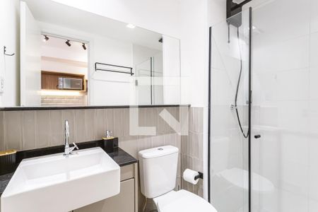 Banheiro de kitnet/studio para alugar com 1 quarto, 25m² em Vila Olímpia, São Paulo