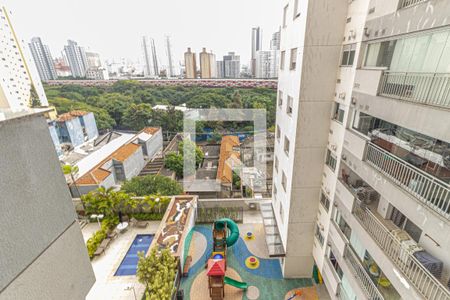 Varanda e Área de Serviço - Vista de apartamento à venda com 1 quarto, 40m² em Brás, São Paulo