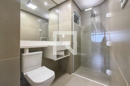 Banheiro  de apartamento para alugar com 1 quarto, 35m² em Vila Tupi, Praia Grande