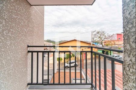 Varanda da Sala de apartamento à venda com 2 quartos, 42m² em Vila Progresso, Santo André