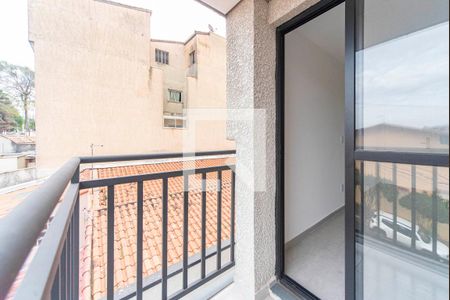 Varanda da Sala de apartamento à venda com 2 quartos, 42m² em Vila Progresso, Santo André