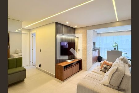 Sala de apartamento à venda com 2 quartos, 71m² em Jardim Caravelas, São Paulo