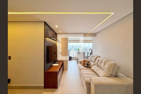 Sala de apartamento à venda com 2 quartos, 71m² em Jardim Caravelas, São Paulo