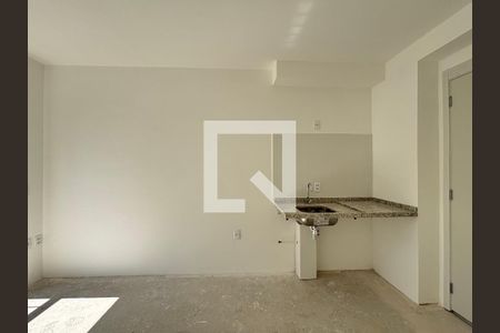 Sala/Cozinha de apartamento à venda com 1 quarto, 28m² em Vila Olímpia, São Paulo