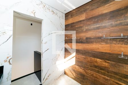 Banheiro da Suíte de casa para alugar com 1 quarto, 40m² em Sagrada Família, Belo Horizonte