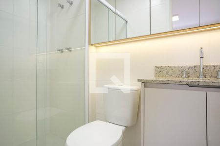 Banheiro da suíte de apartamento à venda com 2 quartos, 63m² em Centro, São Caetano do Sul