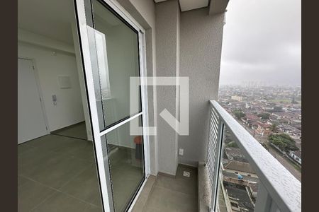 Varanda da Sala de apartamento para alugar com 2 quartos, 39m² em Catiapoã, São Vicente