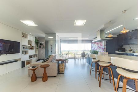 Sala de apartamento à venda com 1 quarto, 100m² em Campo Belo, São Paulo