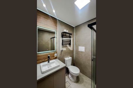 Banheiro de kitnet/studio para alugar com 1 quarto, 25m² em Alto da Mooca, São Paulo