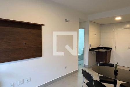 Sala de apartamento para alugar com 1 quarto, 40m² em Macuco, Santos