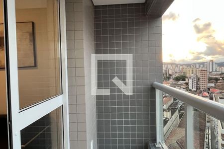 Varanda da Sala de apartamento para alugar com 1 quarto, 40m² em Macuco, Santos