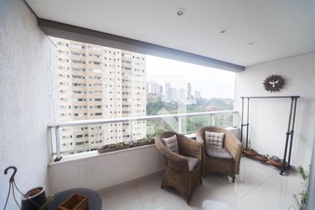 Varanda da Sala de apartamento à venda com 3 quartos, 88m² em Vila da Serra, Nova Lima