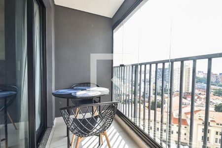 Varanda de kitnet/studio para alugar com 1 quarto, 27m² em Vila Mariana, São Paulo