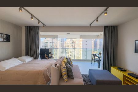 Quarto e sala de apartamento para alugar com 1 quarto, 49m² em Vila Gertrudes, São Paulo