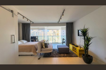 Quarto e sala de apartamento para alugar com 1 quarto, 49m² em Vila Gertrudes, São Paulo