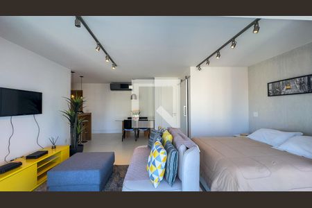Quarto e sala de apartamento para alugar com 1 quarto, 49m² em Vila Gertrudes, São Paulo