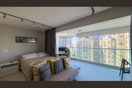Quarto e sala de apartamento para alugar com 1 quarto, 49m² em Vila Gertrudes, São Paulo