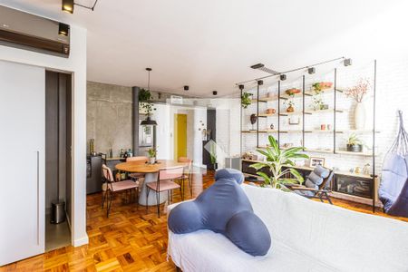 Sala de apartamento para alugar com 1 quarto, 85m² em Vila Nova Conceição, São Paulo