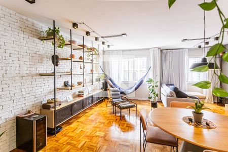Sala de apartamento para alugar com 1 quarto, 85m² em Vila Nova Conceição, São Paulo