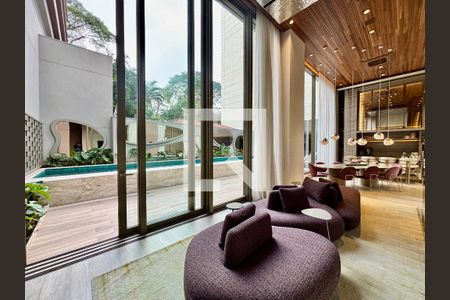Área comum de kitnet/studio para alugar com 1 quarto, 54m² em Pinheiros, São Paulo