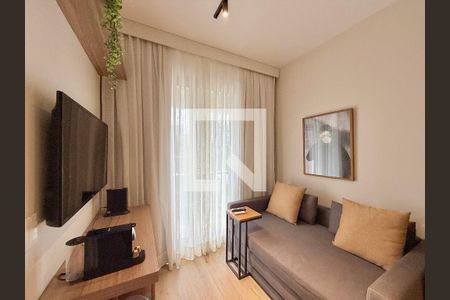 Sala de apartamento à venda com 1 quarto, 32m² em Campo Belo, São Paulo