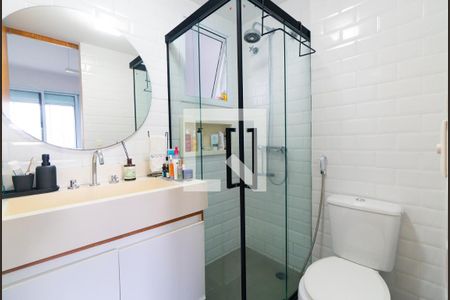 Banheiro da Suíte de apartamento à venda com 1 quarto, 57m² em Jardim Prudência, São Paulo