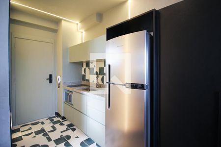 Cozinha de kitnet/studio para alugar com 1 quarto, 28m² em Vila Olímpia, São Paulo
