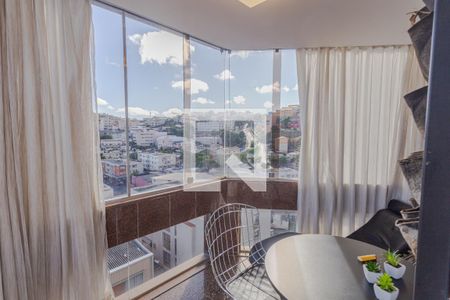 Varanda da Sala 1 de apartamento à venda com 4 quartos, 143m² em Serra, Belo Horizonte