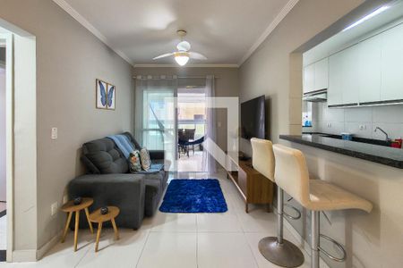 sala de apartamento para alugar com 2 quartos, 80m² em Aviação, Praia Grande
