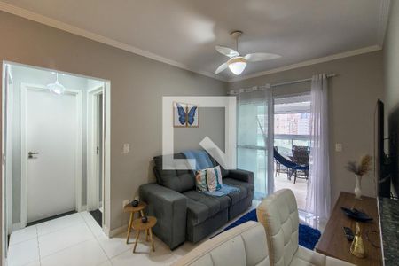 sala de apartamento para alugar com 2 quartos, 80m² em Aviação, Praia Grande