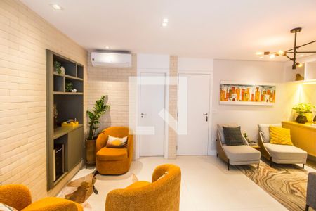 Sala  de apartamento à venda com 3 quartos, 123m² em Alphaville, Santana de Parnaíba