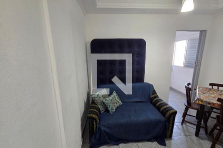 Sala de apartamento para alugar com 1 quarto, 40m² em Guilhermina, Praia Grande