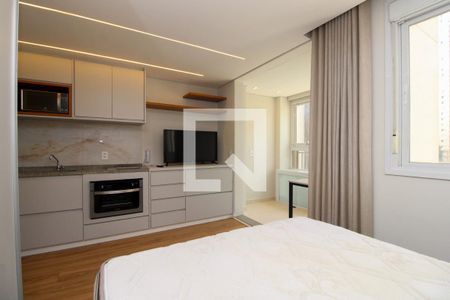 Quarto/Cozinha  de apartamento à venda com 1 quarto, 25m² em Vila Andrade, São Paulo
