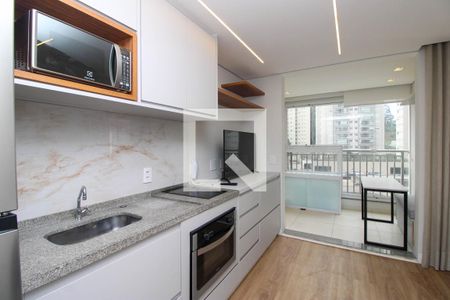 Quarto/Cozinha  de apartamento à venda com 1 quarto, 25m² em Vila Andrade, São Paulo
