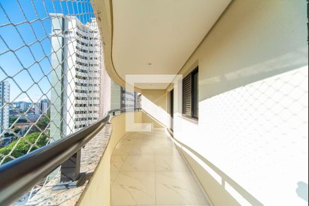 Varanda da Sala de apartamento para alugar com 3 quartos, 143m² em Vila Assunção, Santo André