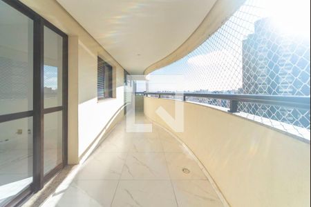Varanda da Sala de apartamento para alugar com 3 quartos, 143m² em Vila Assunção, Santo André