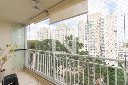 Varanda da Sala de apartamento para alugar com 2 quartos, 64m² em Vila Paulo Silas, São Paulo