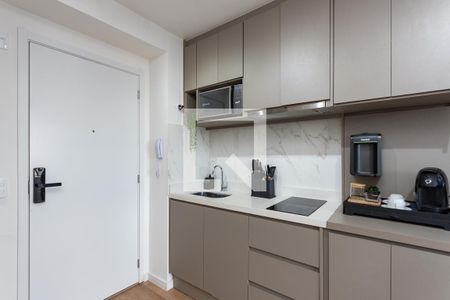 Cozinha Americana de apartamento para alugar com 1 quarto, 29m² em Água Branca, São Paulo