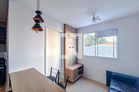 Sala de apartamento para alugar com 2 quartos, 34m² em Chácara Seis de Outubro, São Paulo