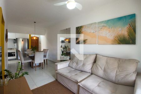 Sala de apartamento para alugar com 2 quartos, 64m² em Canto do Forte, Praia Grande