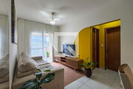 Sala de apartamento para alugar com 2 quartos, 64m² em Canto do Forte, Praia Grande