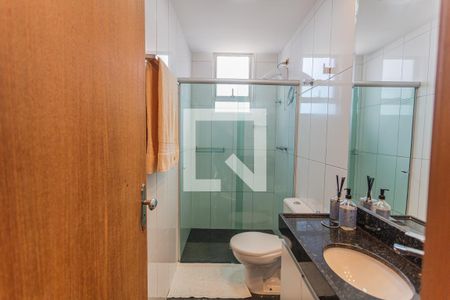 Banheiro da Suíte de apartamento à venda com 3 quartos, 93m² em Santa Ines, Belo Horizonte