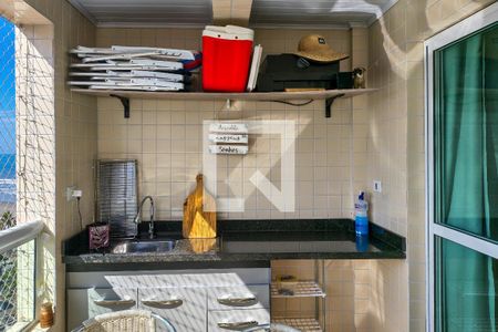 Sacada  de apartamento para alugar com 1 quarto, 55m² em Vila Balnearia, Praia Grande