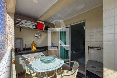 Sacada  de apartamento para alugar com 1 quarto, 55m² em Vila Balnearia, Praia Grande