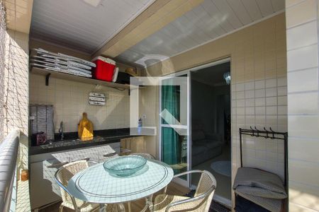 Sacada  de apartamento para alugar com 1 quarto, 55m² em Vila Balnearia, Praia Grande