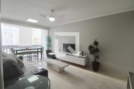 Sala de apartamento para alugar com 3 quartos, 130m² em Vila Maia, Guarujá