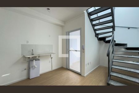 Sala e Cozinha de apartamento para alugar com 1 quarto, 57m² em Santo Amaro, São Paulo