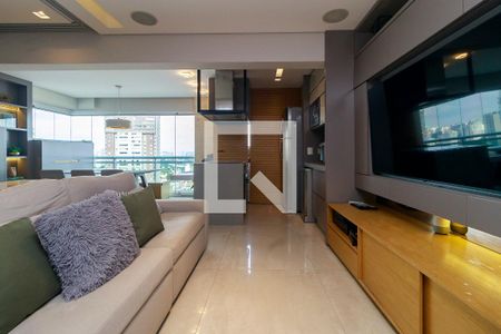 Sala de apartamento para alugar com 1 quarto, 68m² em Cidade Monções, São Paulo